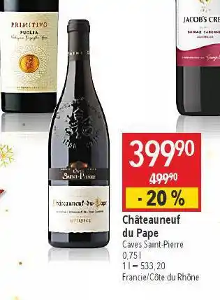 Globus Chateauneuf du pape nabídka