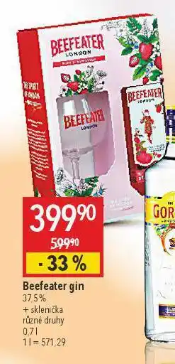 Globus Beefeater gin nabídka