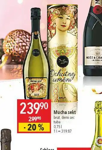 Globus Mucha sekt nabídka