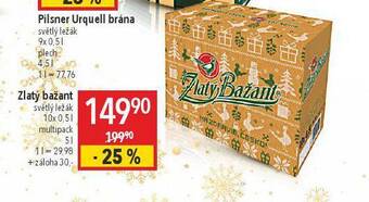Globus Pivo zlatý bažant nabídka