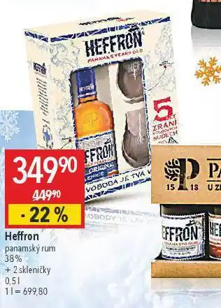 Globus Heffron panamský rum nabídka