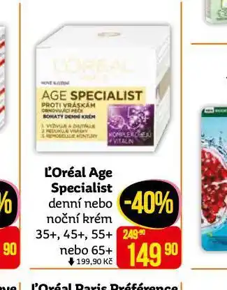 Teta Loreal age specialist krém nabídka
