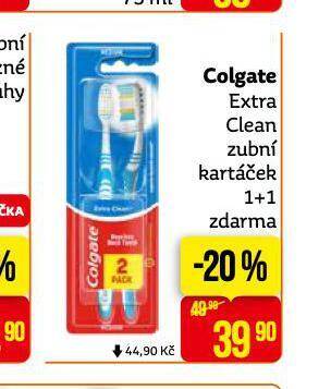 Teta Colgate extra clean zubní kartáček nabídka