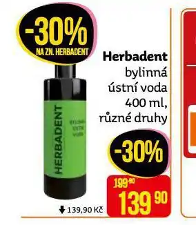 Teta Herbadent bylinná ústní voda nabídka