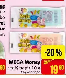 Teta Mega money jedlý papír nabídka
