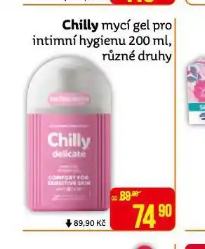 Teta Chilly mycí gel nabídka