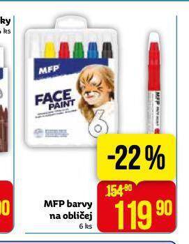 Teta Mfp barvy na obličej nabídka