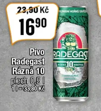 TEMPO Radegast Rázná 10 plech 0,5 l. nabídka