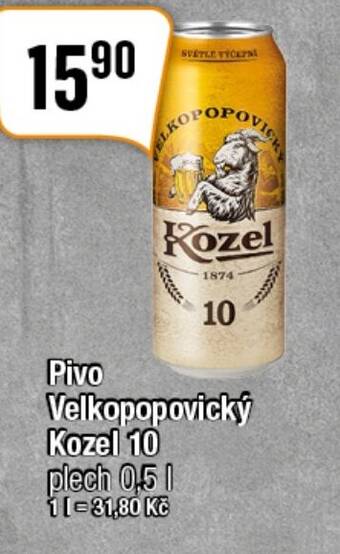 TEMPO Pivo Velkopopovický Kozel 10 nabídka