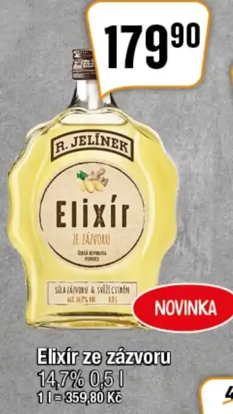 Elixír ze zázvoru 14,7% 0,5 l.
