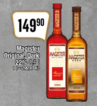 TEMPO Magister Original, Dark 22% 0,5 l. nabídka