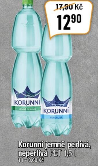 TEMPO Korunní jemně perlivá, neperlivá PET 1,5 l. nabídka