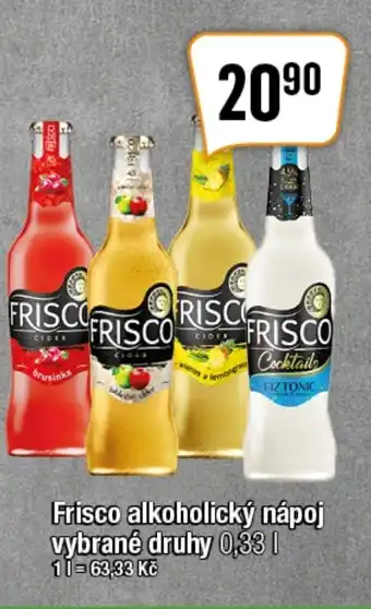 TEMPO Frisco alkoholický nápoj vybrané druhy 0,33 l. nabídka