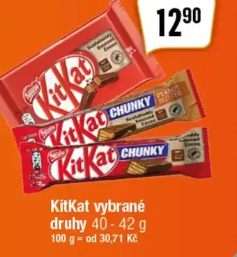 KitKat vybrané druhy 40 - 42 g