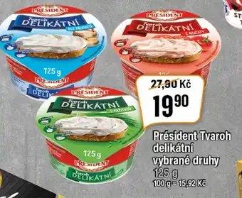 Président Tvaroh delikátní vybrané druhy