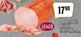 TEMPO Debrecínská pečeně nabídka