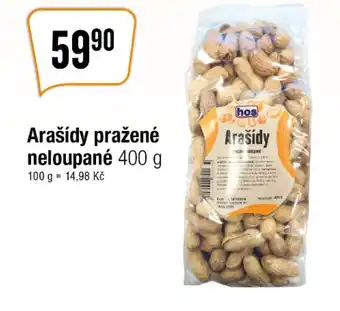 Arašídy pražené neloupané 400 g
