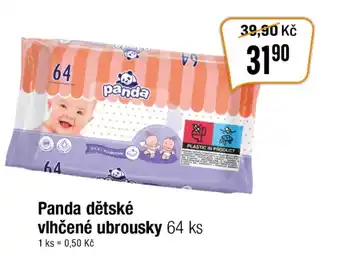 TEMPO Panda dětské vlhčené ubrousky 64 ks nabídka