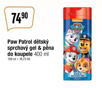 TEMPO Paw Patrol dětský sprchový gel & pěna do koupele 400 ml nabídka