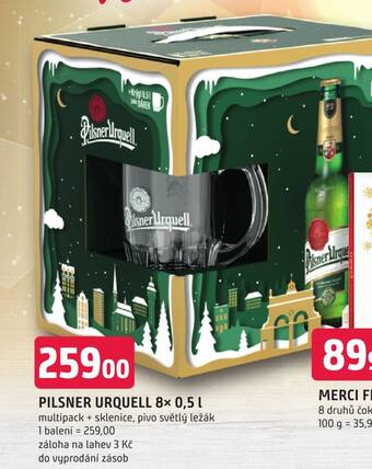 Trefa PILSNER URQUELL 8× 0,5 l. nabídka