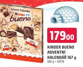 Trefa KINDER BUENO ADVENTNÍ KALENDÁŘ 167 g nabídka