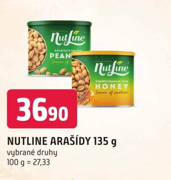 Trefa NUTLINE ARAŠÍDY 135 g nabídka
