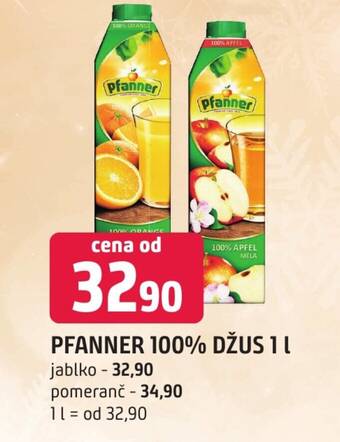 Trefa PFANNER 100% DŽUS 1 L nabídka