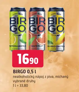 Trefa BIRGO 0,5 L nabídka