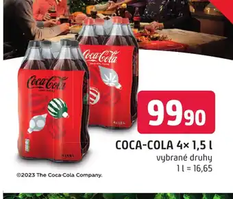 Trefa COCA-COLA 4x 1,5 L nabídka