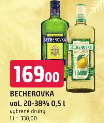 Trefa BECHEROVKA vol. 20-38% 0,5 L nabídka