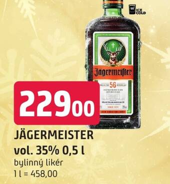 Trefa JÄGERMEISTER vol. 35% 0,5 L nabídka