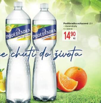 Žabka Poděbradka ochucená 1,5 L nabídka