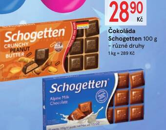 Žabka Čokoláda Schogetten 100 g nabídka