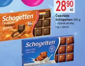 Žabka Čokoláda Schogetten 100 g nabídka