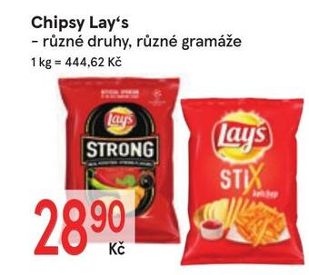 Žabka Chipsy Lay's nabídka