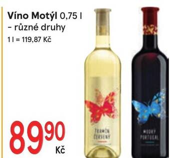 Žabka Víno Motýl 0,75 | nabídka