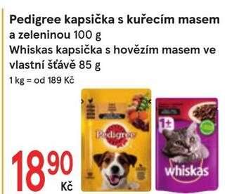 Žabka Pedigree kapsička s kuřecím masem a zeleninou 100 g nabídka