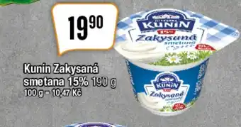 TEMPO Kunín Zakysaná smetana 15% nabídka