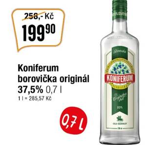 TEMPO Koniferum borovička originál 37,5% 0,7 l nabídka