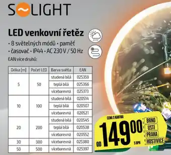 Tamda Foods LED venkovní řetěz nabídka