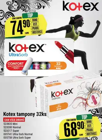 Tamda Foods Kotex tampony 32ks nabídka