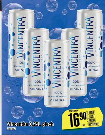 Vincentka 0,25L plech