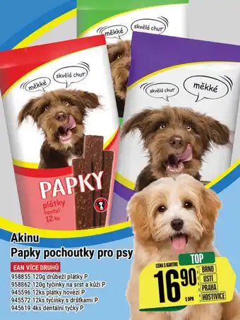 Tamda Foods Akinu Papky pochoutky pro psy nabídka