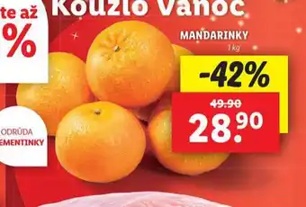 Lidl Mandarinky nabídka