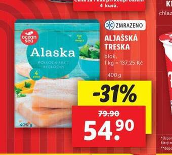 Lidl Aljašská treska nabídka