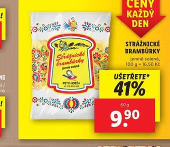 Lidl Strážnické brambůrky nabídka