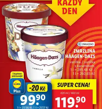Lidl Häagen dazs zmrzlina nabídka