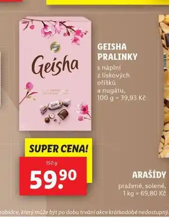 Lidl Geisha pralinky nabídka