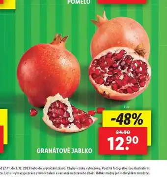 Lidl Granátové jablko nabídka