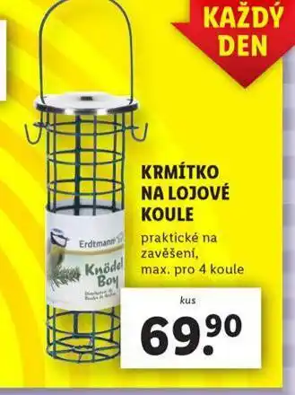 Lidl Krmítko na lojové koule nabídka